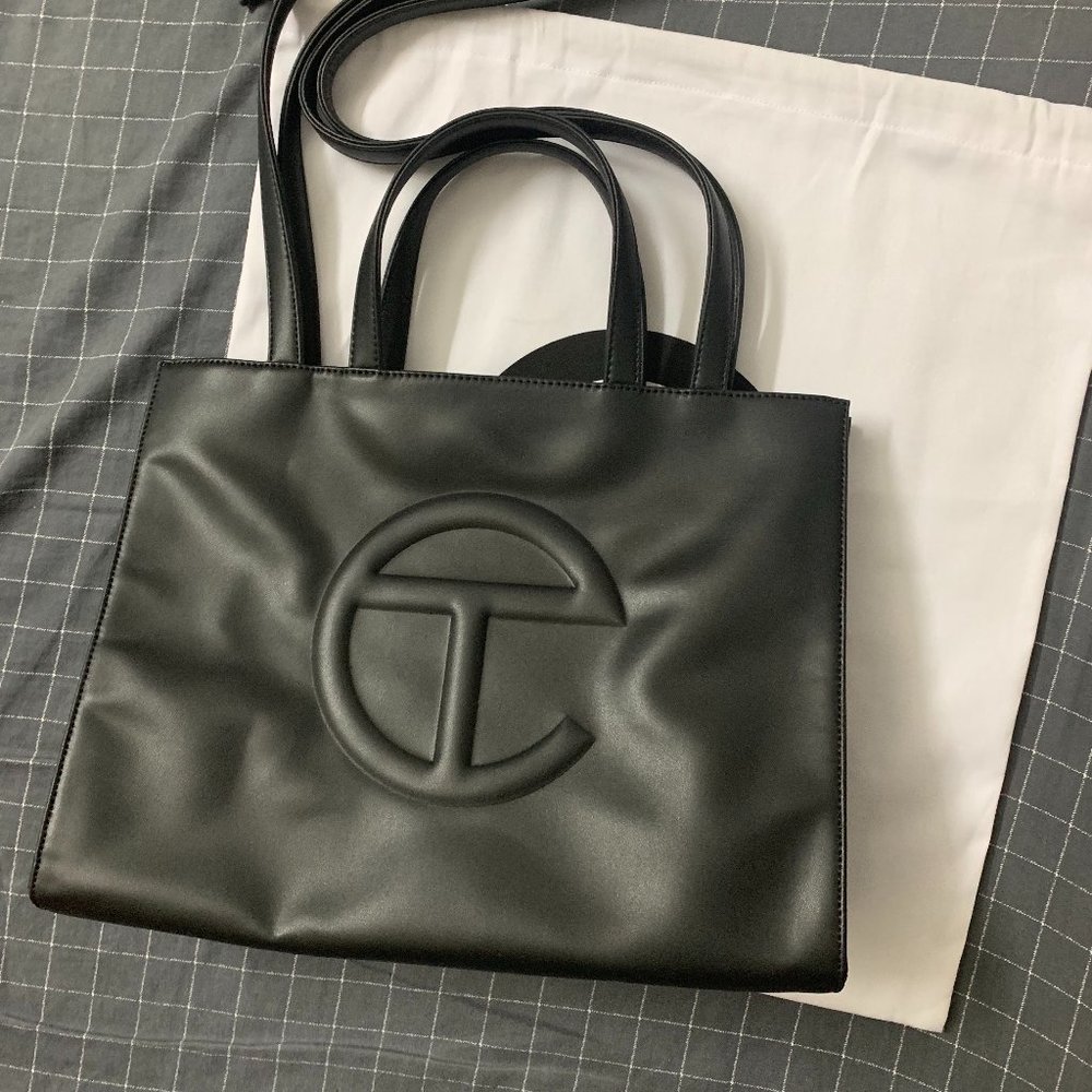 Medium Black Telfar Shopping Bag